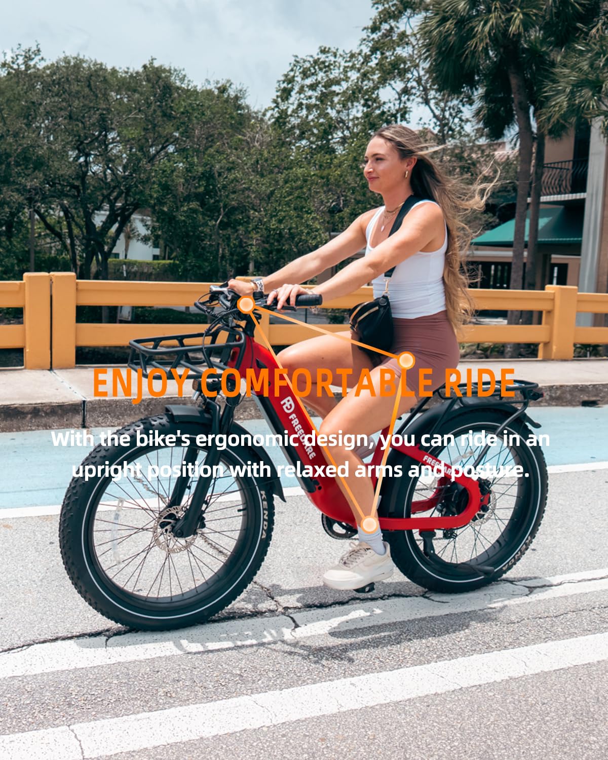 FREEDARE Electric Bike for Adu - Mountain Biking App recension och pris