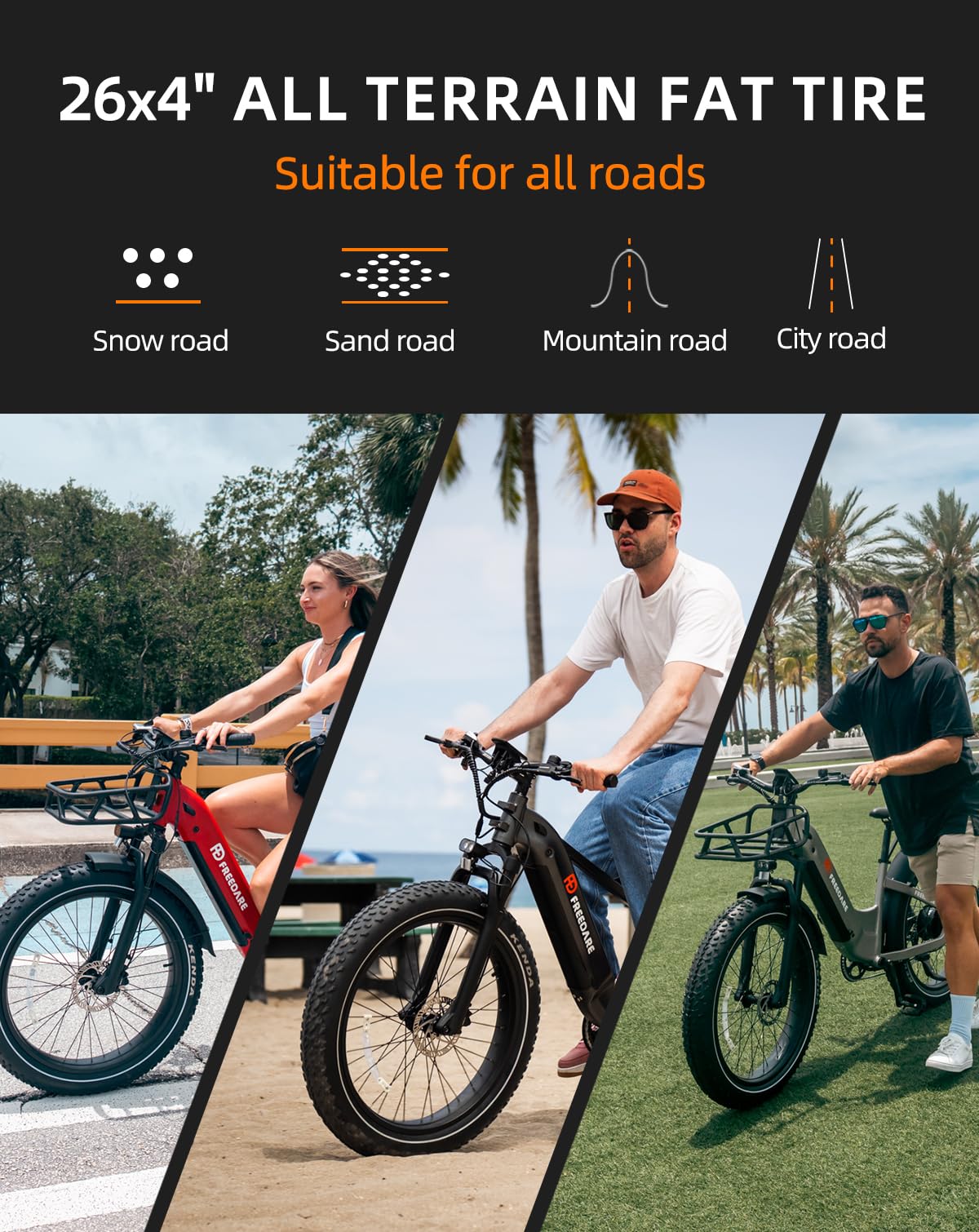 FREEDARE Electric Bike for Adu - Mountain Biking App recension och pris