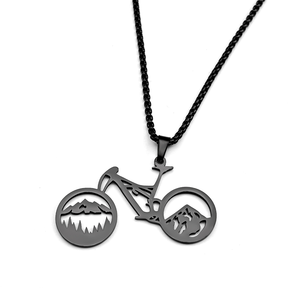 Bicycle Mountain Pendant Neckl - Mountain Biking Gifts recension och pris