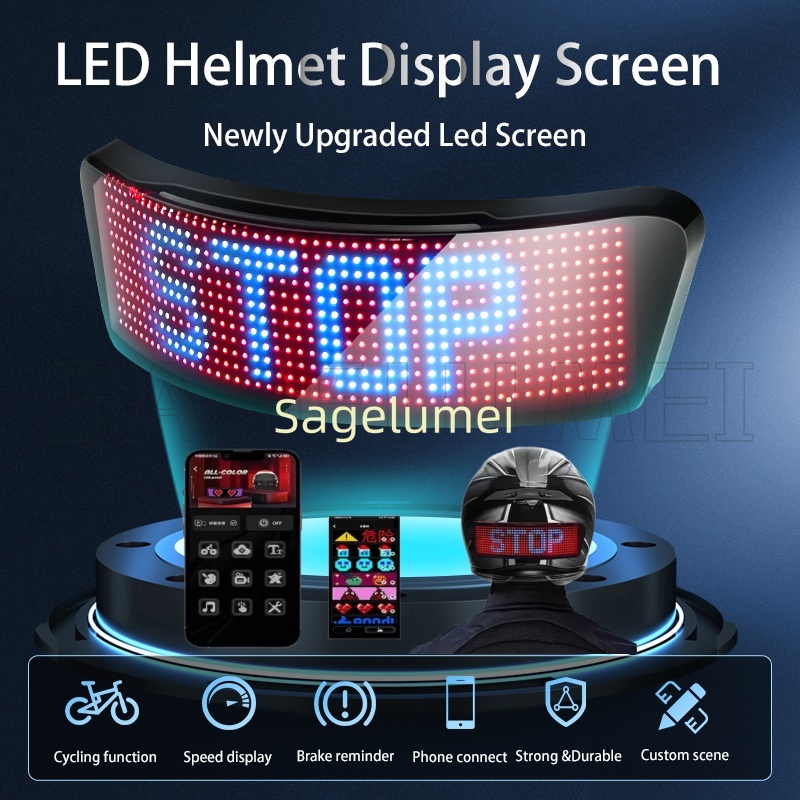 LED screen display for helmets - Mountain Biking App recension och pris