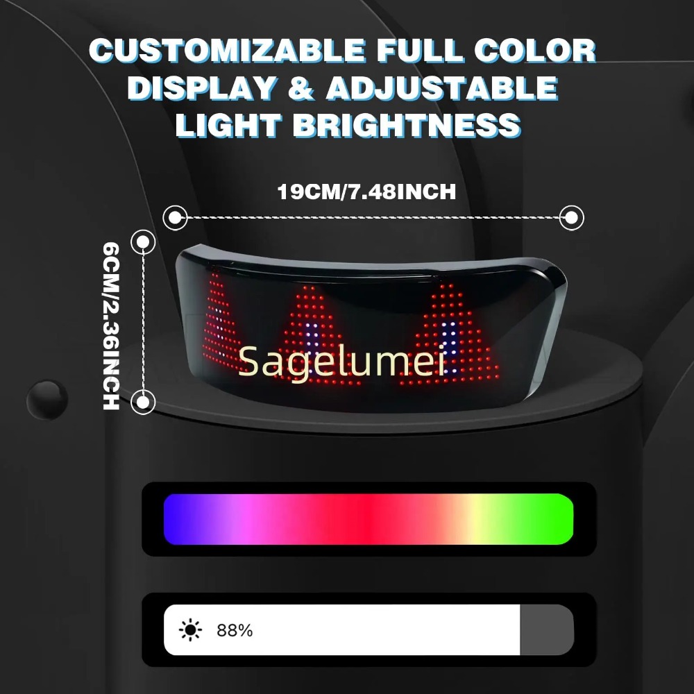 LED screen display for helmets - Mountain Biking App recension och pris