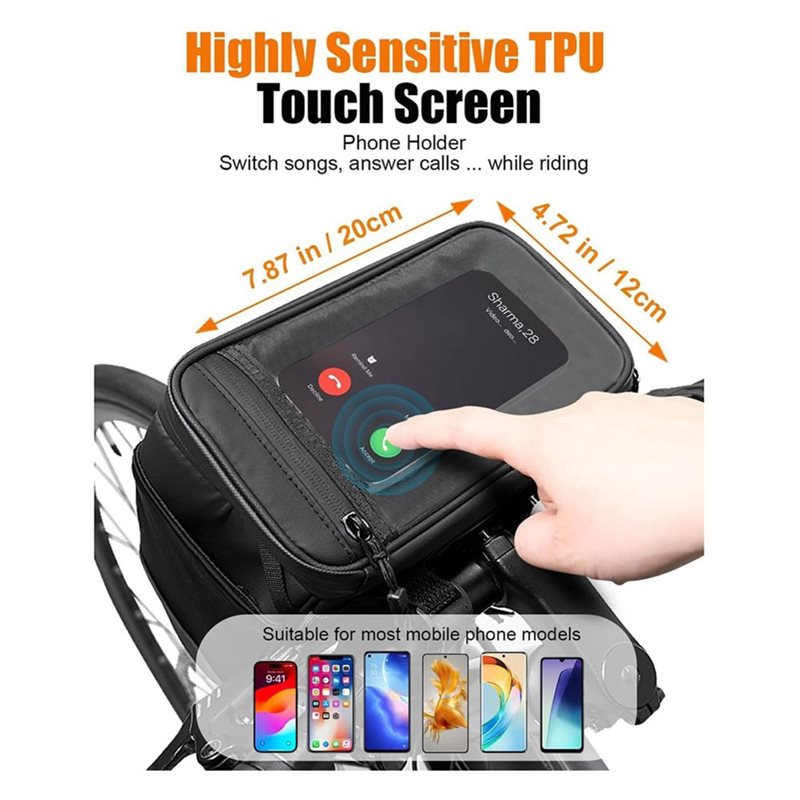 Front Bike Phone Bag With Touc - Mountain Biking Oxford recension och pris