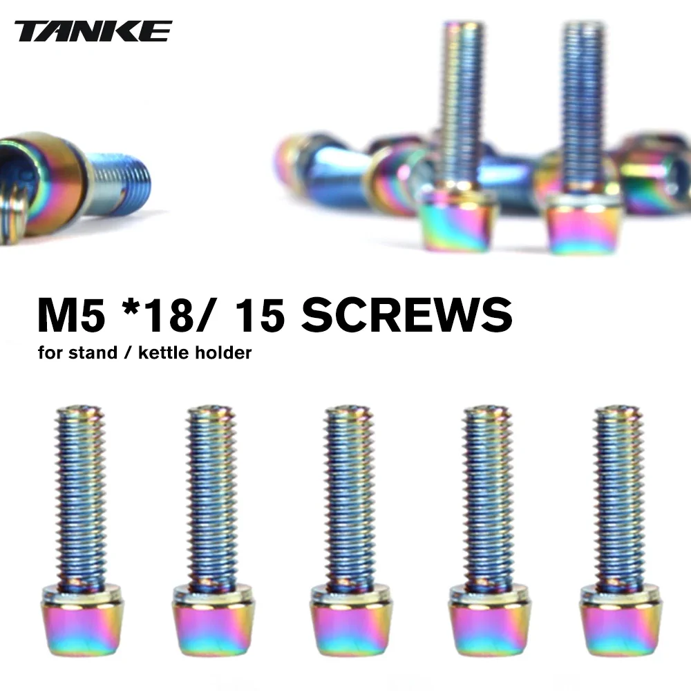 TANKE 6pcs M5 * 18 15mm Bolt S - Mountain Biking Water Bottle recension och pris