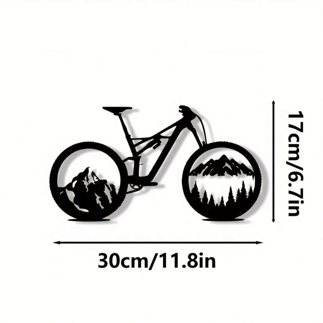 Black Metal Mountain Bike Tire - Mountain Biking Gifts recension och pris