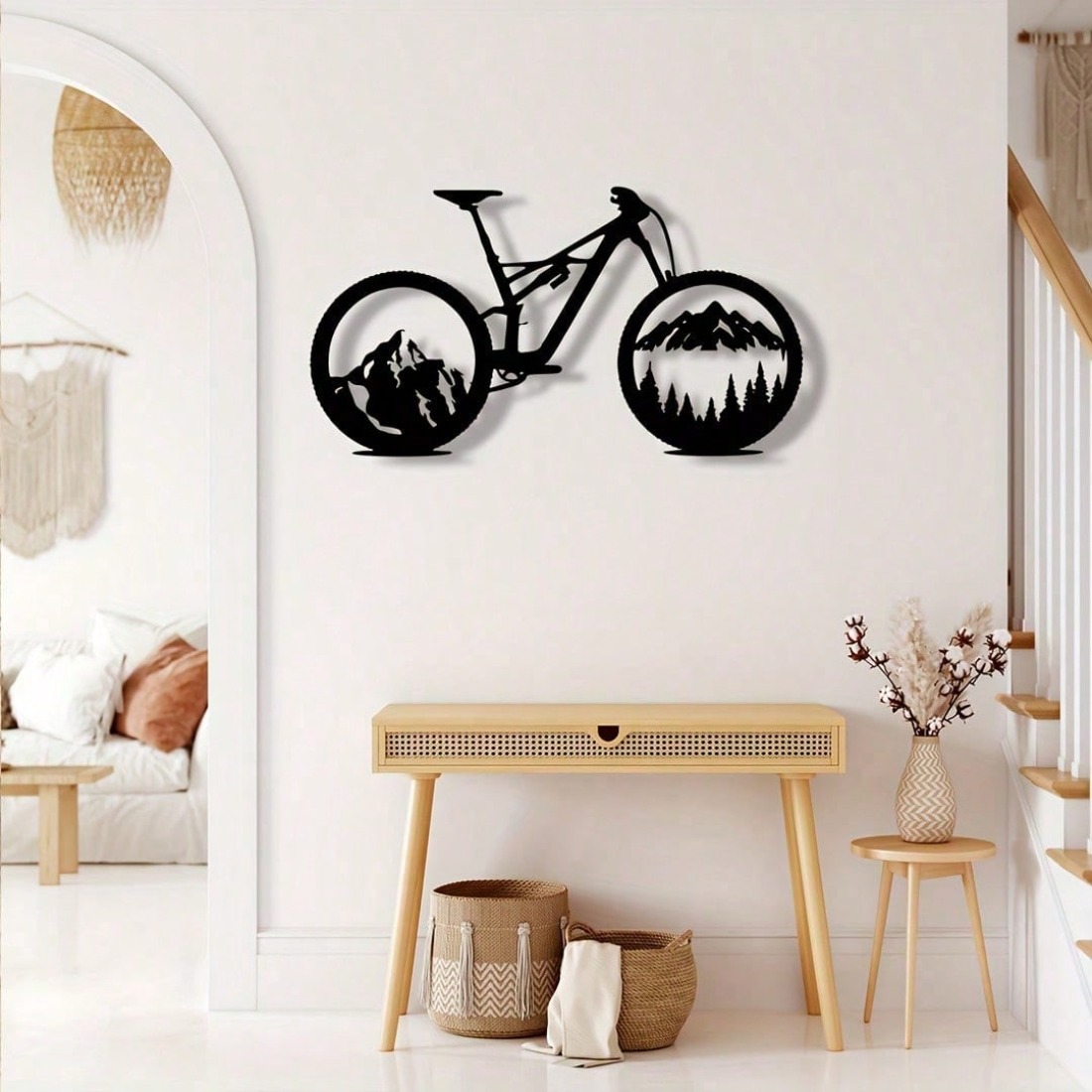 Black Metal Mountain Bike Tire - Mountain Biking Gifts recension och pris